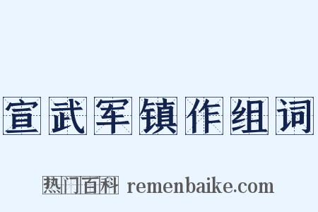宣武军镇作组词是什么意思的图片